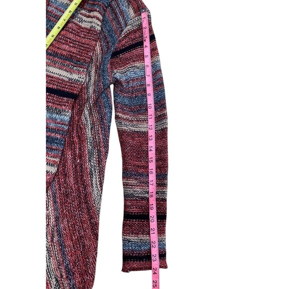 American Eagle Oversized Duster Cardigan Sweater Multicolor Striped Size M - Picture 8 of 12